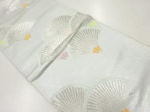 アンティーク　若松青海波模様織出し袋帯（材料）